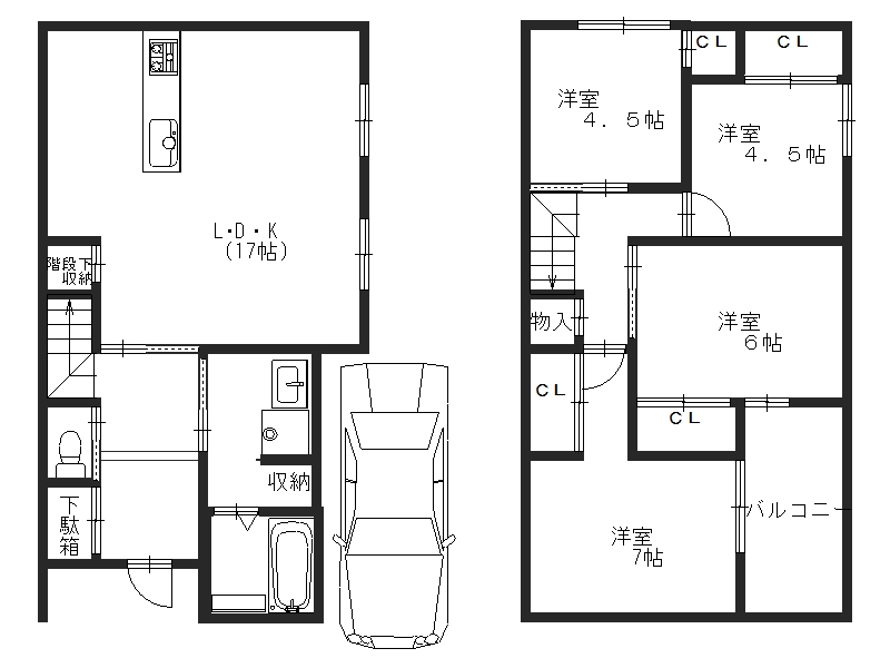 【4LDK】全居室収納有り♪フリープラン可能です!! 【4LDK】全居室収納有り♪フリープラン可能です!!