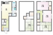 「寝屋川市高倉１丁目貸家」