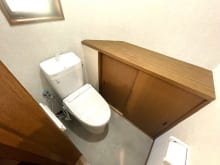 掃除用具などたっぷり収納できます♪大変使い勝手の良いトイレです♪