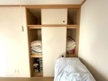 布団はもちろん、日用品などもたっぷり収納できる押入♪